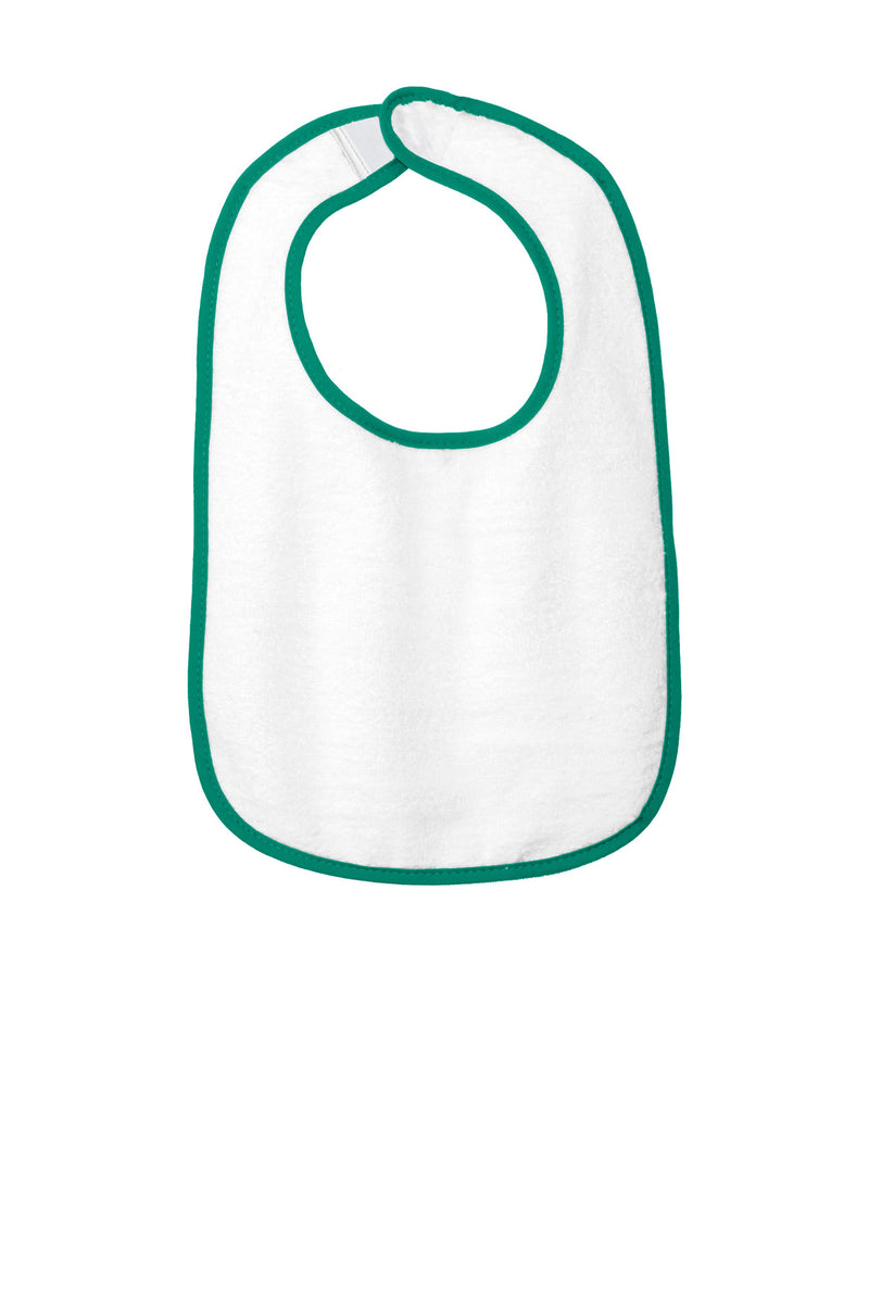 Load image into Gallery viewer, Rabbit Skins Infant Contrast Trim Terry Bib. RS1003

