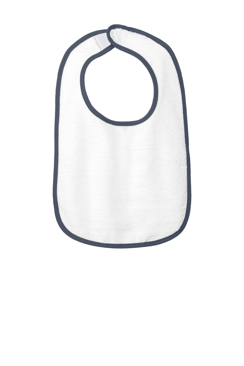 Load image into Gallery viewer, Rabbit Skins Infant Contrast Trim Terry Bib. RS1003
