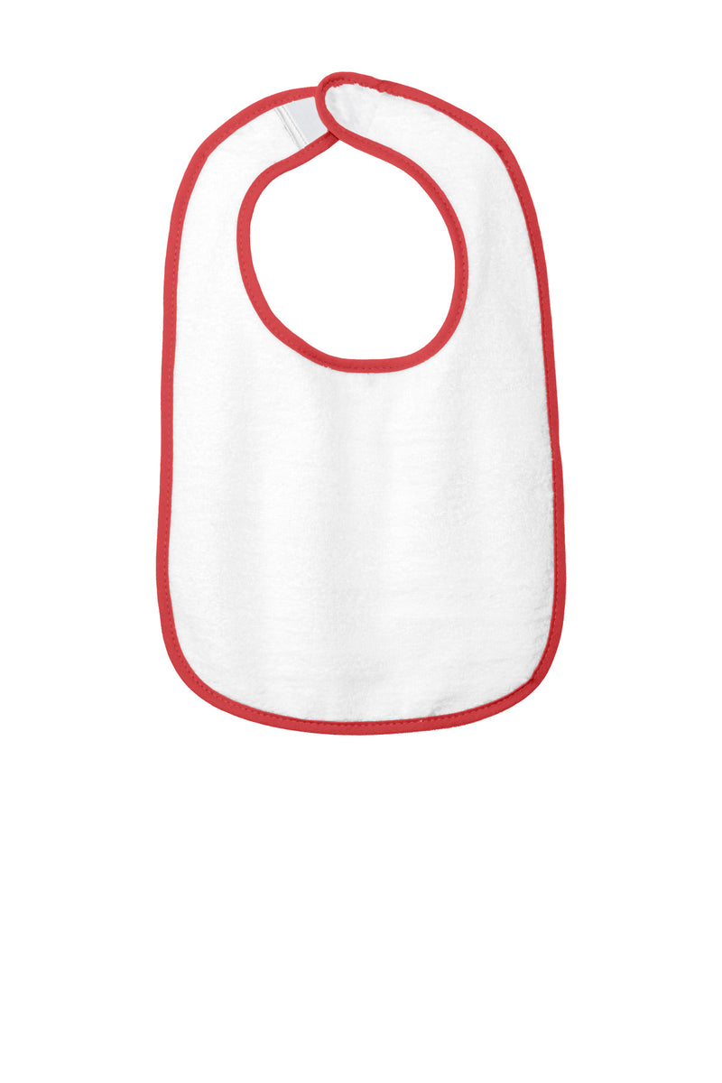 Load image into Gallery viewer, Rabbit Skins Infant Contrast Trim Terry Bib. RS1003
