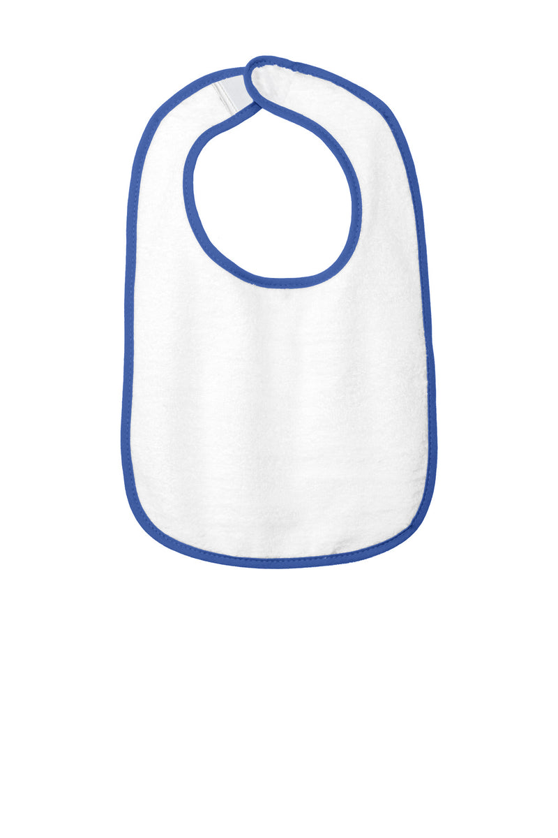 Load image into Gallery viewer, Rabbit Skins Infant Contrast Trim Terry Bib. RS1003
