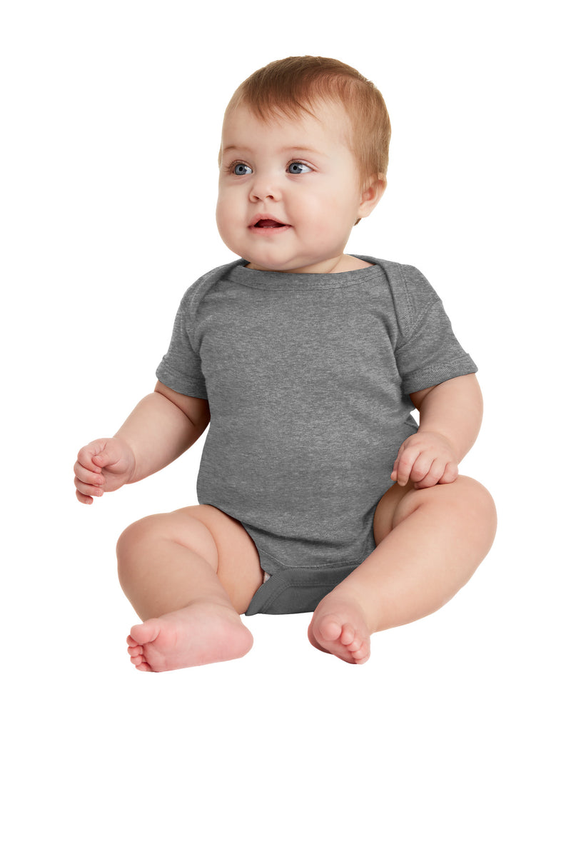 Load image into Gallery viewer, Rabbit Skins Infant Short Sleeve Baby Rib Bodysuit. RS4400

