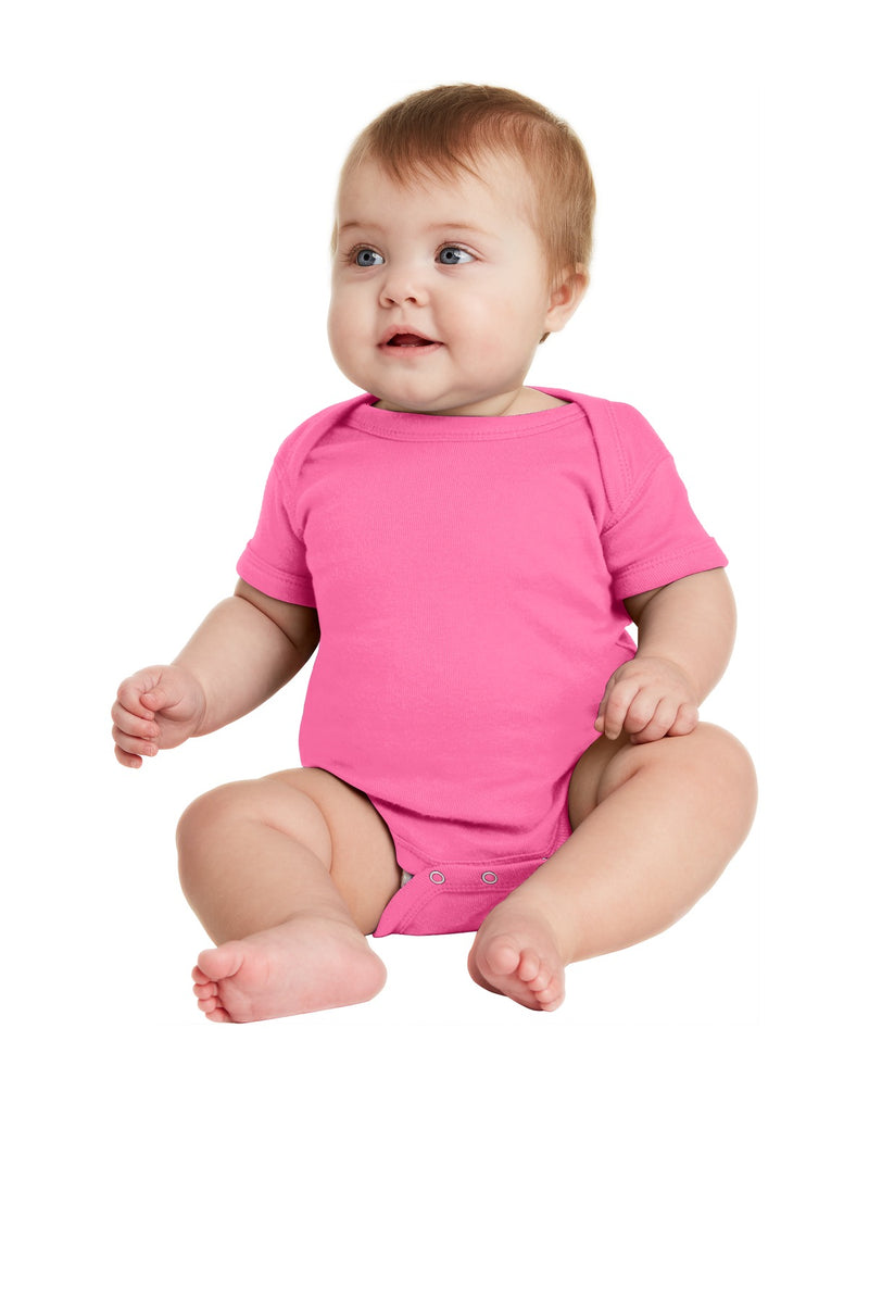 Load image into Gallery viewer, Rabbit Skins Infant Short Sleeve Baby Rib Bodysuit. RS4400
