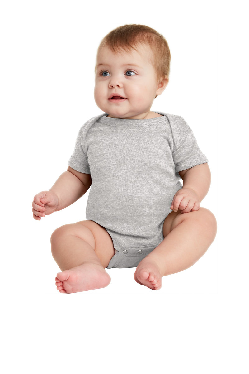 Load image into Gallery viewer, Rabbit Skins Infant Short Sleeve Baby Rib Bodysuit. RS4400
