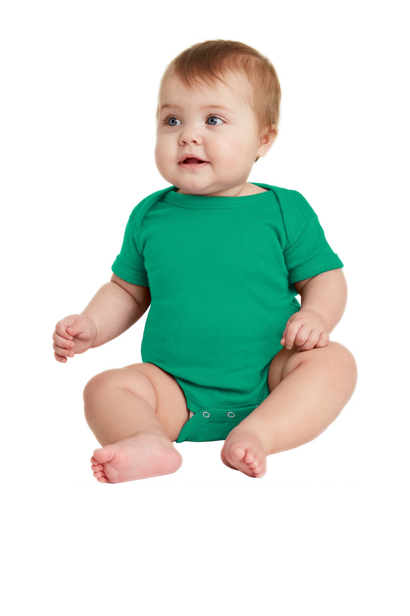 Load image into Gallery viewer, Rabbit Skins Infant Short Sleeve Baby Rib Bodysuit. RS4400

