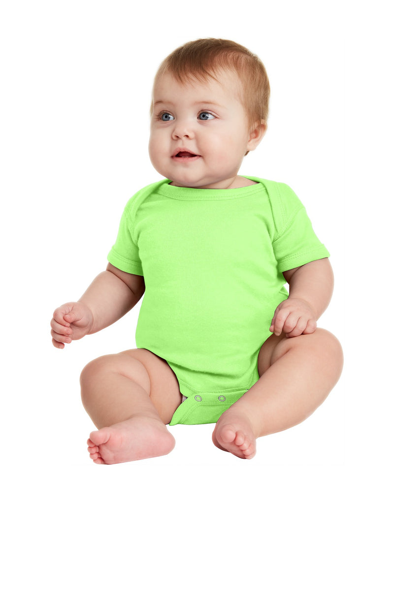 Load image into Gallery viewer, Rabbit Skins Infant Short Sleeve Baby Rib Bodysuit. RS4400
