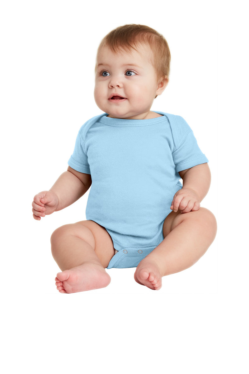 Load image into Gallery viewer, Rabbit Skins Infant Short Sleeve Baby Rib Bodysuit. RS4400
