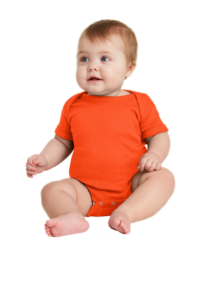 Load image into Gallery viewer, Rabbit Skins Infant Short Sleeve Baby Rib Bodysuit. RS4400

