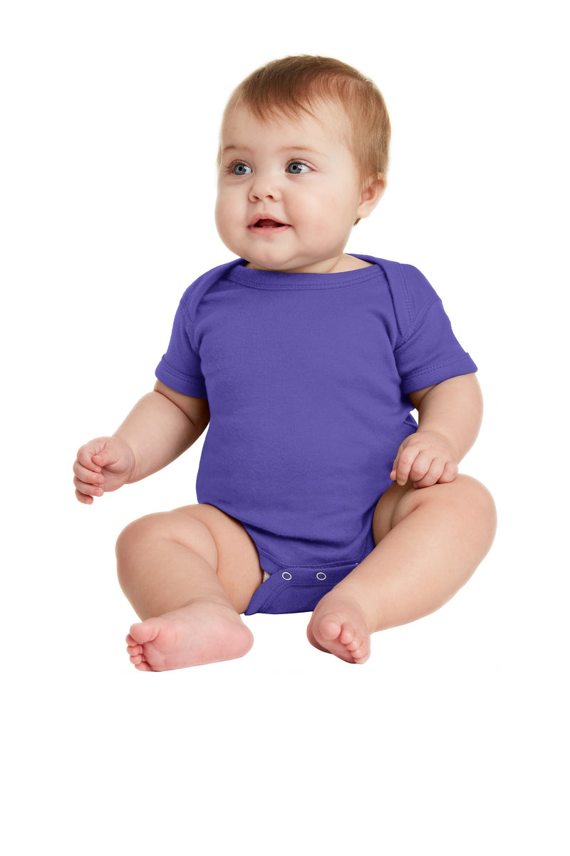 Load image into Gallery viewer, Rabbit Skins Infant Short Sleeve Baby Rib Bodysuit. RS4400
