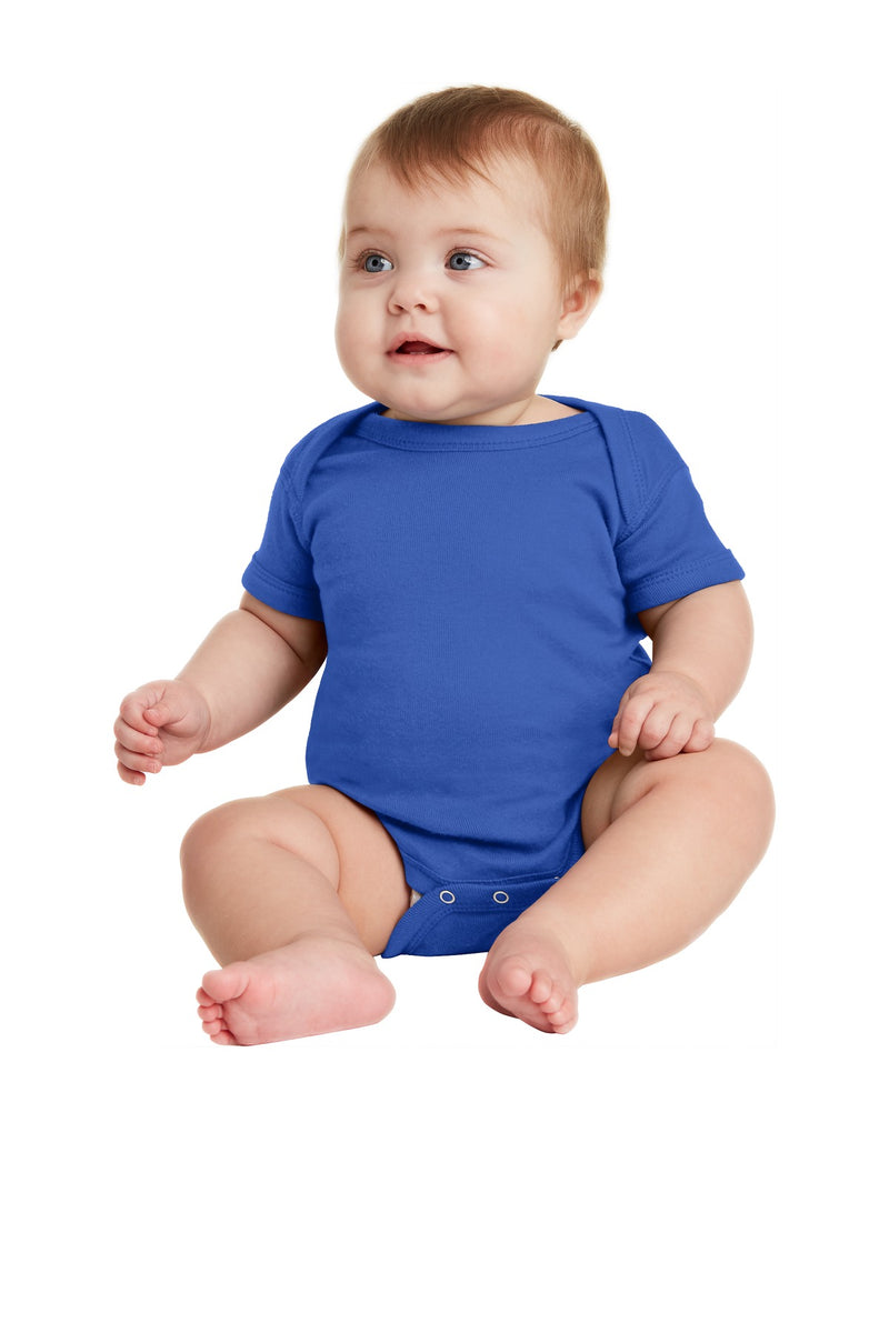 Load image into Gallery viewer, Rabbit Skins Infant Short Sleeve Baby Rib Bodysuit. RS4400
