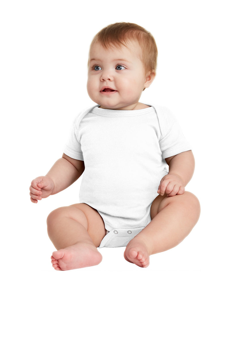 Load image into Gallery viewer, Rabbit Skins Infant Short Sleeve Baby Rib Bodysuit. RS4400
