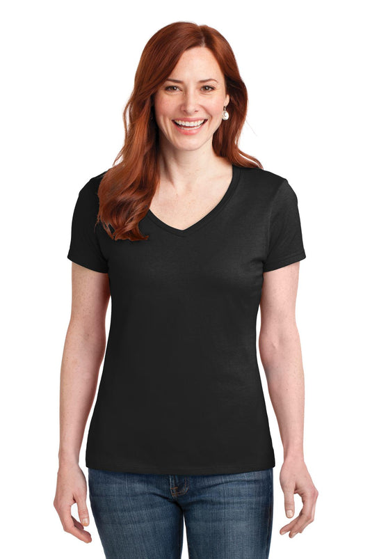 Hanes Women's Perfect-T Cotton V-Neck T-Shirt. S04V
