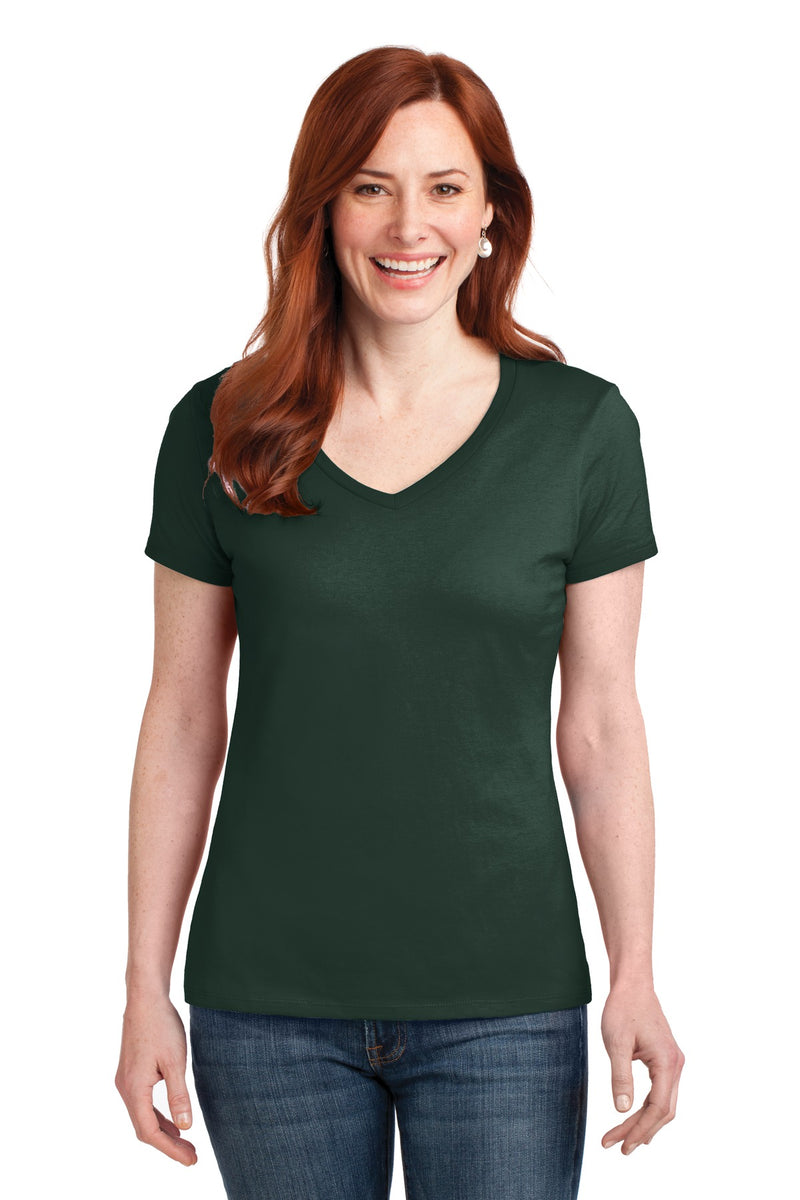 Load image into Gallery viewer, Hanes Women&#39;s Perfect-T Cotton V-Neck T-Shirt. S04V
