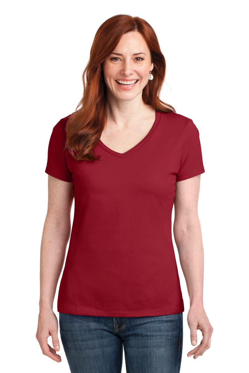 Load image into Gallery viewer, Hanes Women&#39;s Perfect-T Cotton V-Neck T-Shirt. S04V
