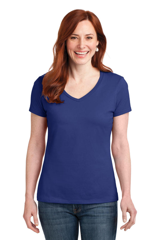 Hanes Women's Perfect-T Cotton V-Neck T-Shirt. S04V