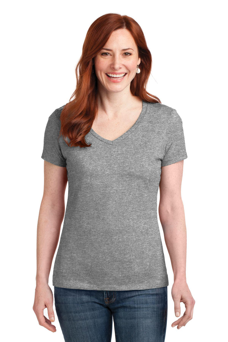 Load image into Gallery viewer, Hanes Women&#39;s Perfect-T Cotton V-Neck T-Shirt. S04V
