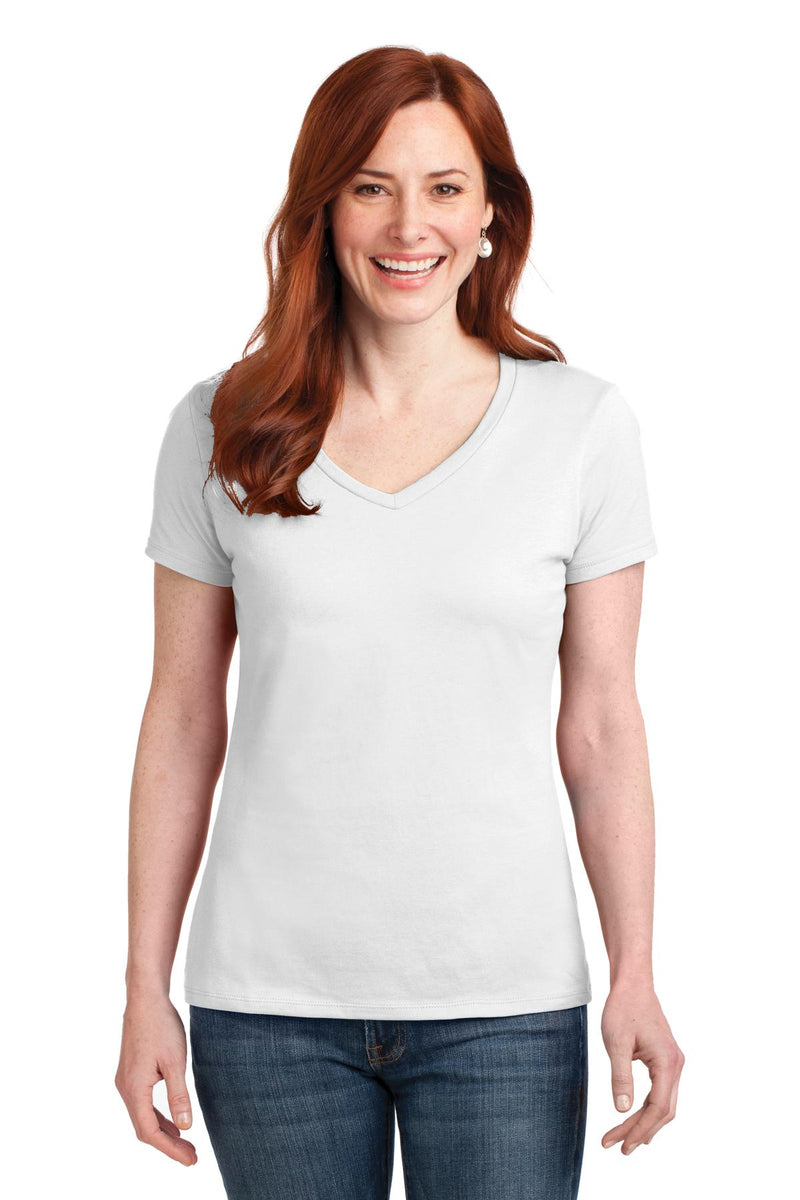 Load image into Gallery viewer, Hanes Women&#39;s Perfect-T Cotton V-Neck T-Shirt. S04V
