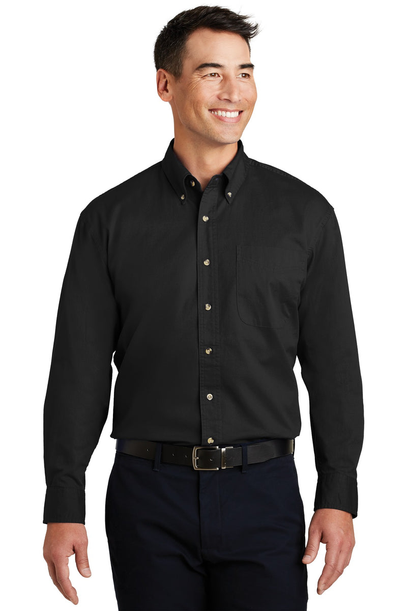 Load image into Gallery viewer, Port Authority Long Sleeve Twill Shirt.  S600T
