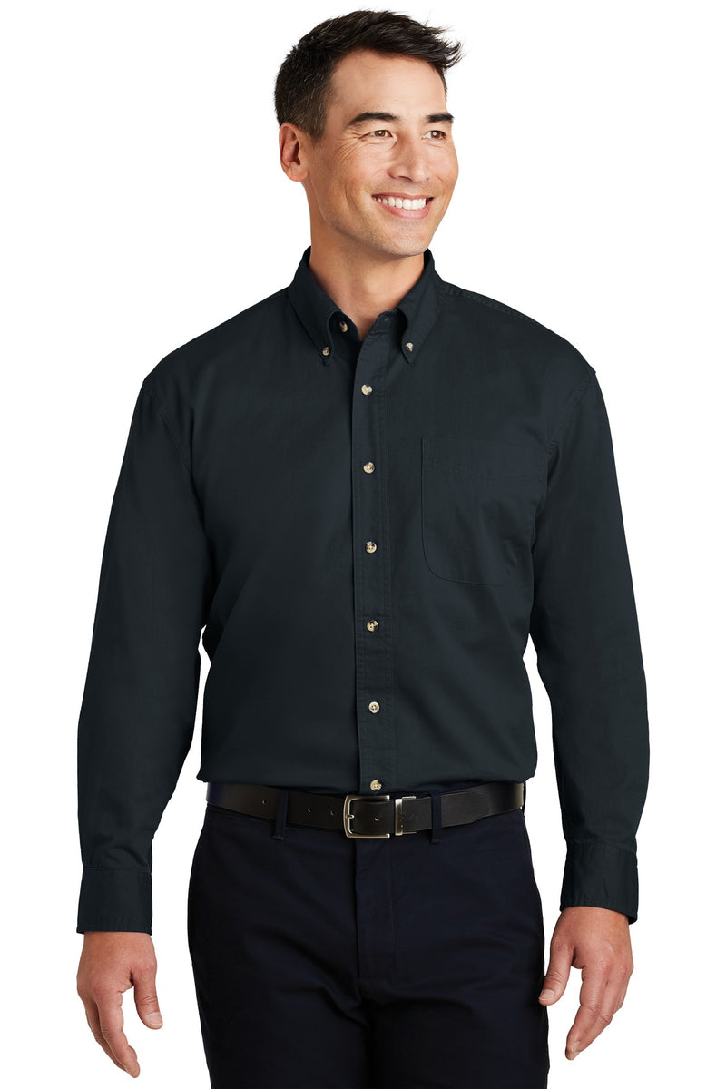Load image into Gallery viewer, Port Authority Long Sleeve Twill Shirt.  S600T
