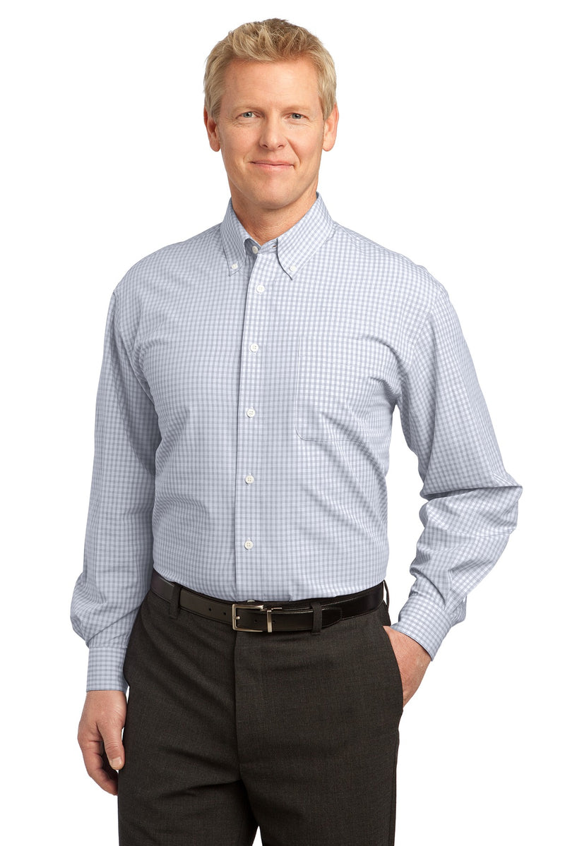 Load image into Gallery viewer, Port Authority Plaid Pattern Easy Care Shirt. S639
