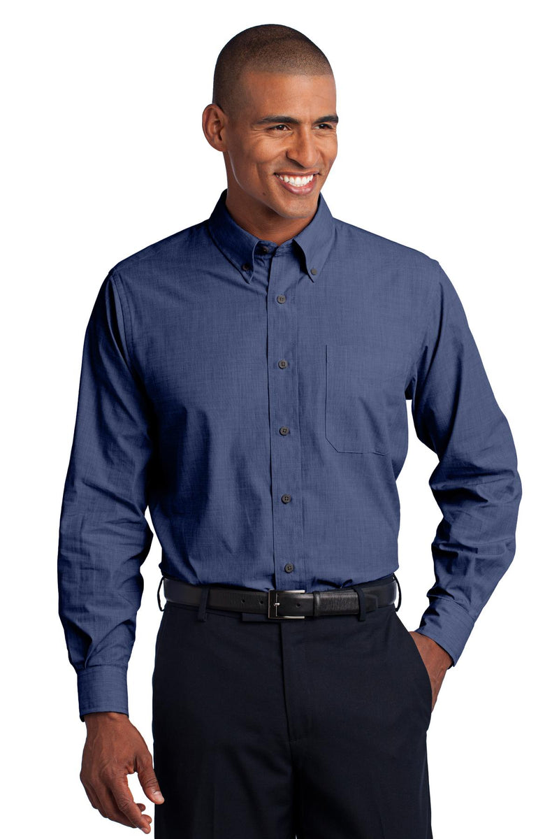Load image into Gallery viewer, Port Authority Crosshatch Easy Care Shirt. S640
