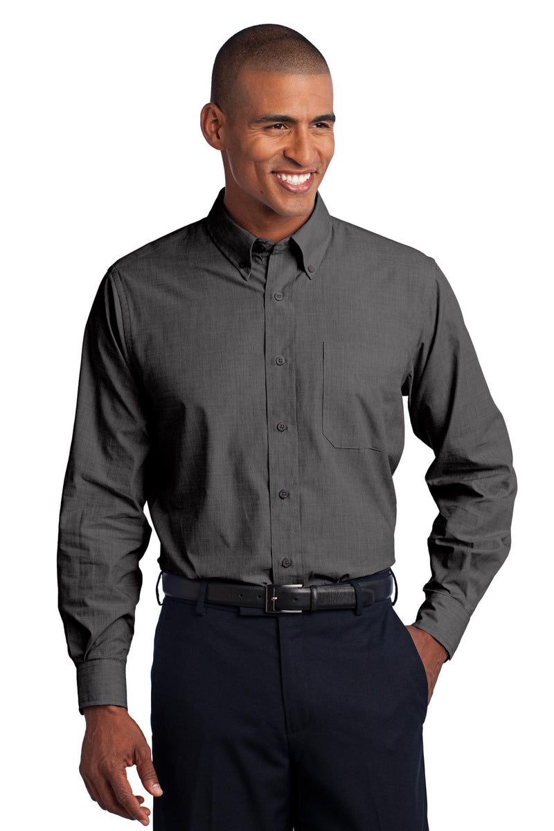 Load image into Gallery viewer, Port Authority Crosshatch Easy Care Shirt. S640
