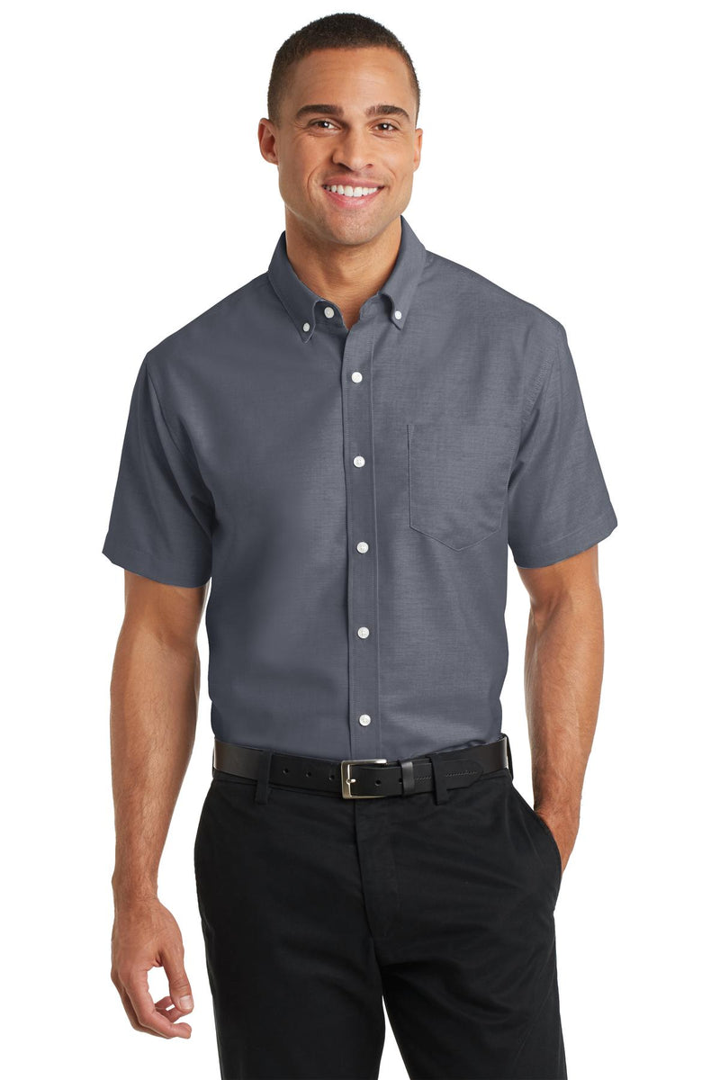 Load image into Gallery viewer, Port Authority Short Sleeve SuperPro Oxford Shirt. S659
