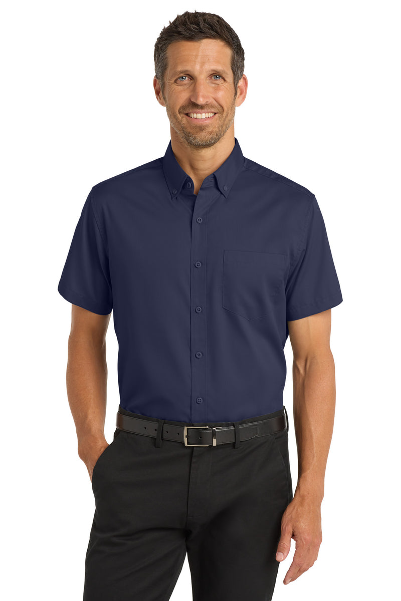 Load image into Gallery viewer, Port Authority Short Sleeve SuperPro Twill Shirt. S664
