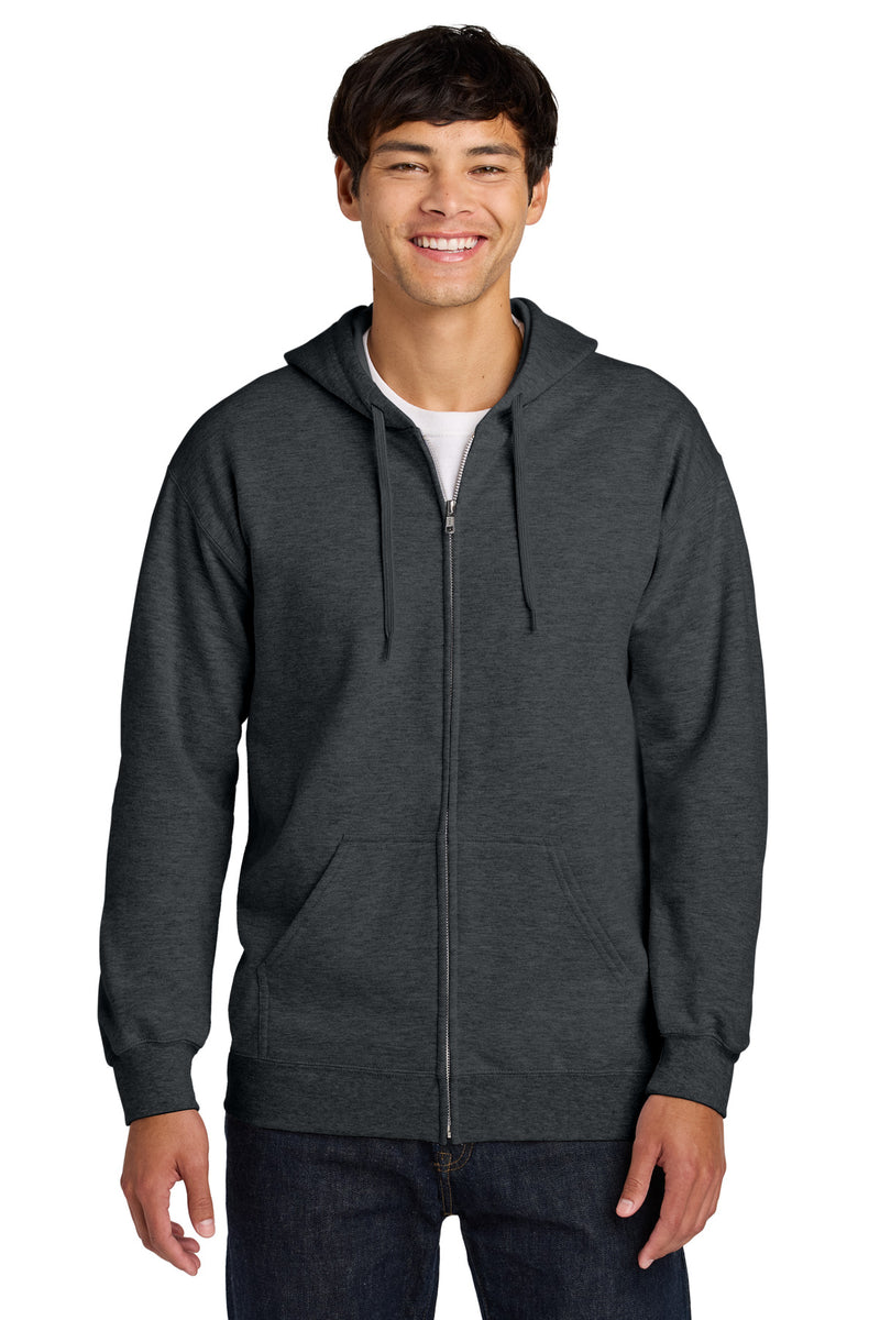 Load image into Gallery viewer, Gildan Softstyle Midweight Fleece Full-Zip Hooded Sweatshirt SF600
