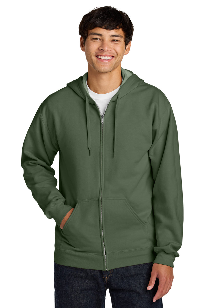 Load image into Gallery viewer, Gildan Softstyle Midweight Fleece Full-Zip Hooded Sweatshirt SF600
