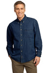 Port & Co Long Sleeve Value Denim Shirt. SP10
