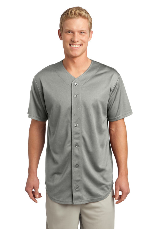 Sport-Tek PosiCharge Tough Mesh Full-Button Jersey. ST220