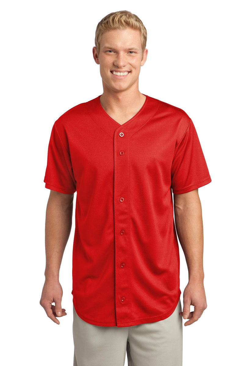 Load image into Gallery viewer, Sport-Tek PosiCharge Tough Mesh Full-Button Jersey. ST220
