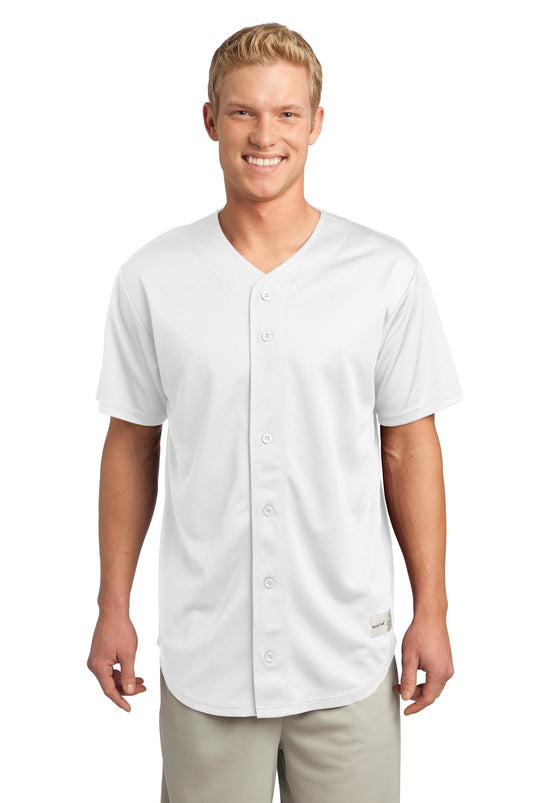 Sport-Tek PosiCharge Tough Mesh Full-Button Jersey. ST220