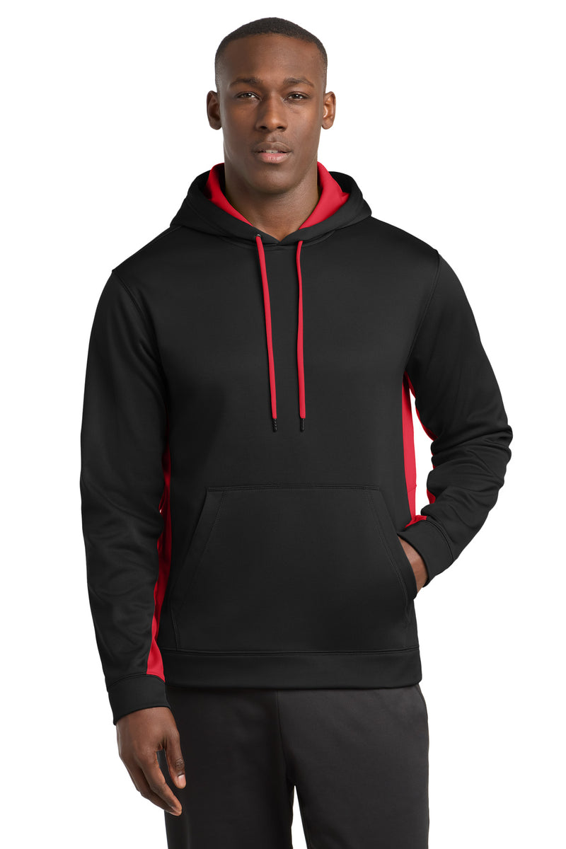 Load image into Gallery viewer, Sport-Tek Sport-Wick Fleece Colorblock Hooded Pullover. ST235
