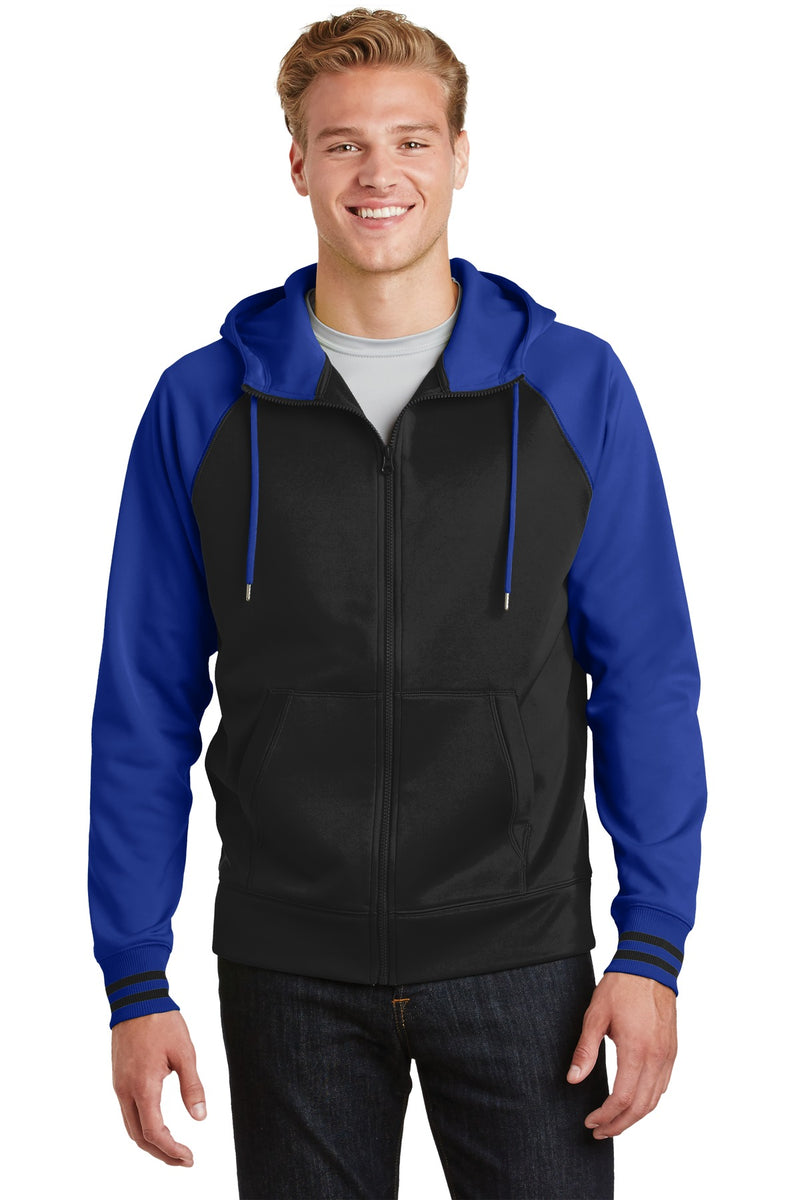 Load image into Gallery viewer, Sport-Tek Sport-Wick Varsity Fleece Full-Zip Hooded Jacket. ST236
