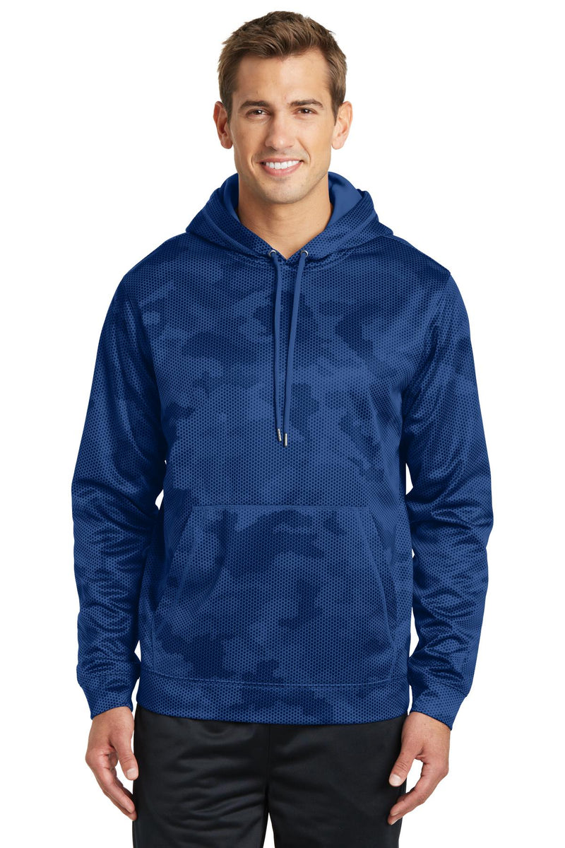 Load image into Gallery viewer, Sport-Tek Sport-Wick CamoHex Fleece Hooded Pullover. ST240
