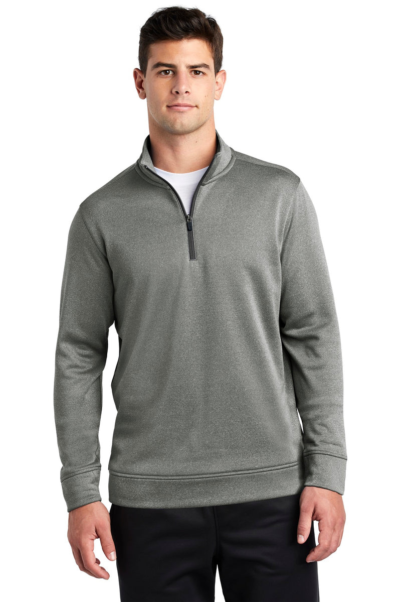 Load image into Gallery viewer, Sport-Tek  PosiCharge  Sport-Wick  Heather Fleece 1/4-Zip Pullover. ST263
