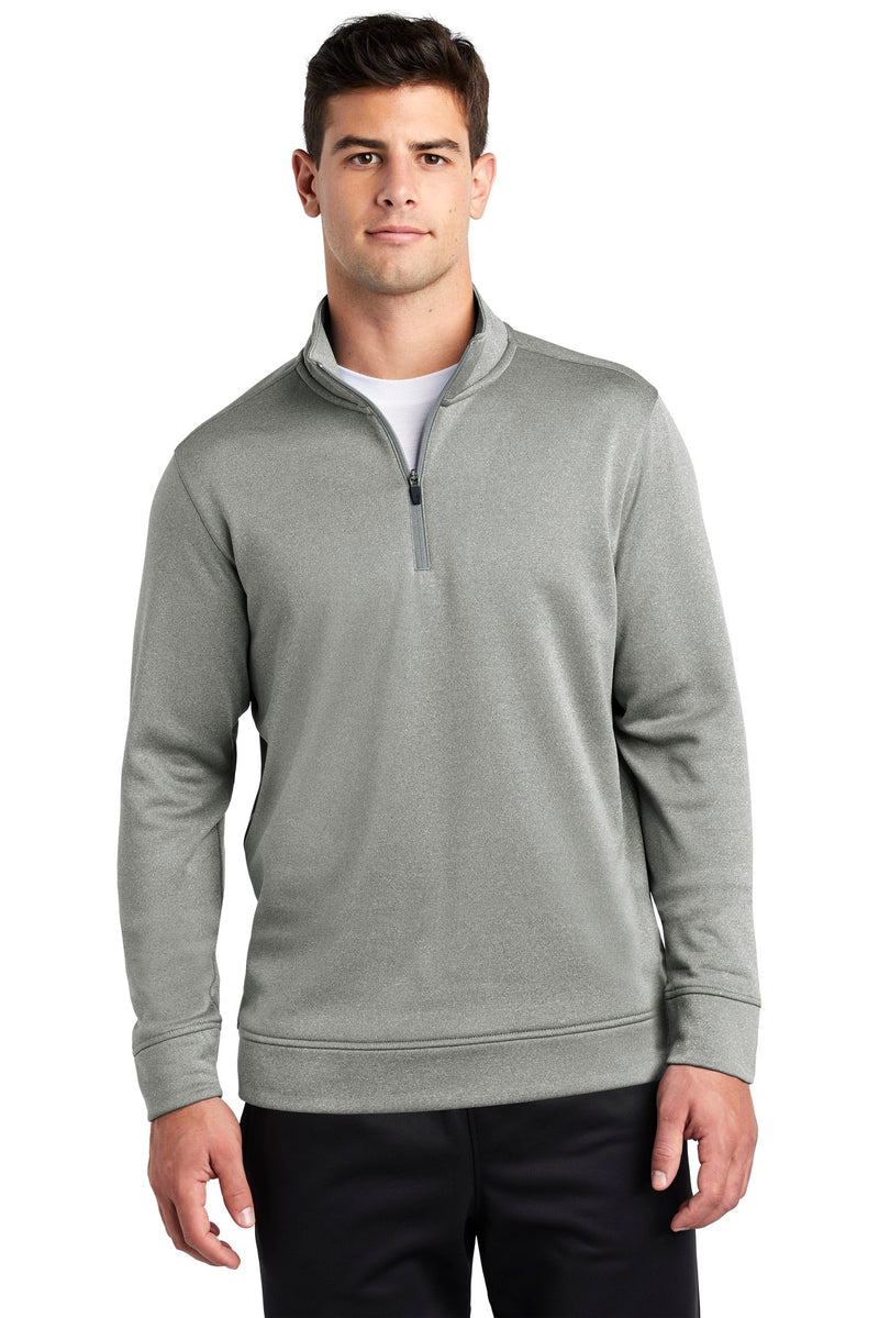 Load image into Gallery viewer, Sport-Tek  PosiCharge  Sport-Wick  Heather Fleece 1/4-Zip Pullover. ST263
