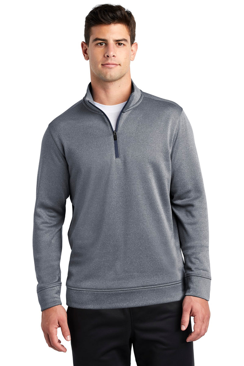 Load image into Gallery viewer, Sport-Tek  PosiCharge  Sport-Wick  Heather Fleece 1/4-Zip Pullover. ST263
