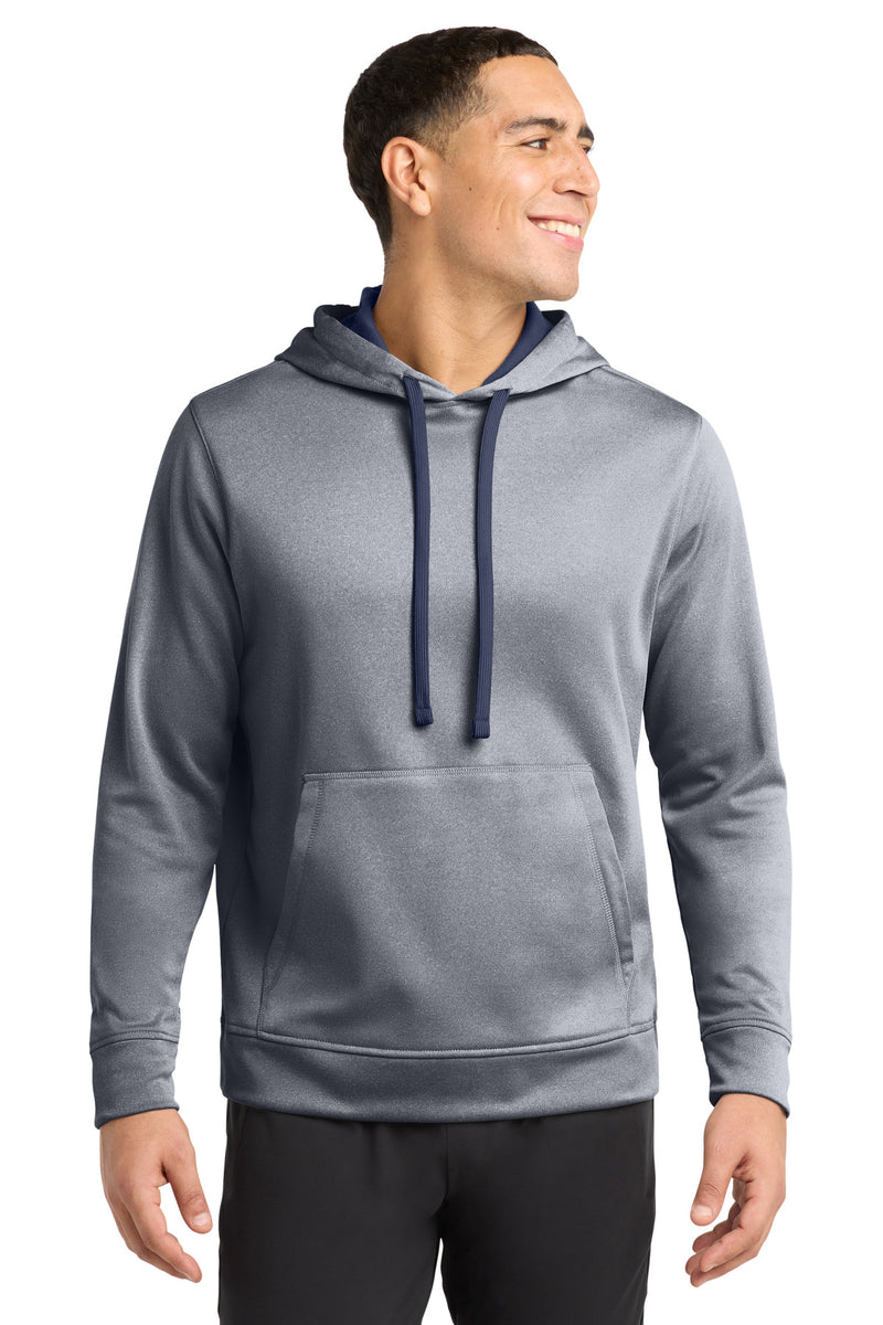 Load image into Gallery viewer, Sport-Tek  PosiCharge  Sport-Wick  Heather Fleece Hooded Pullover. ST264
