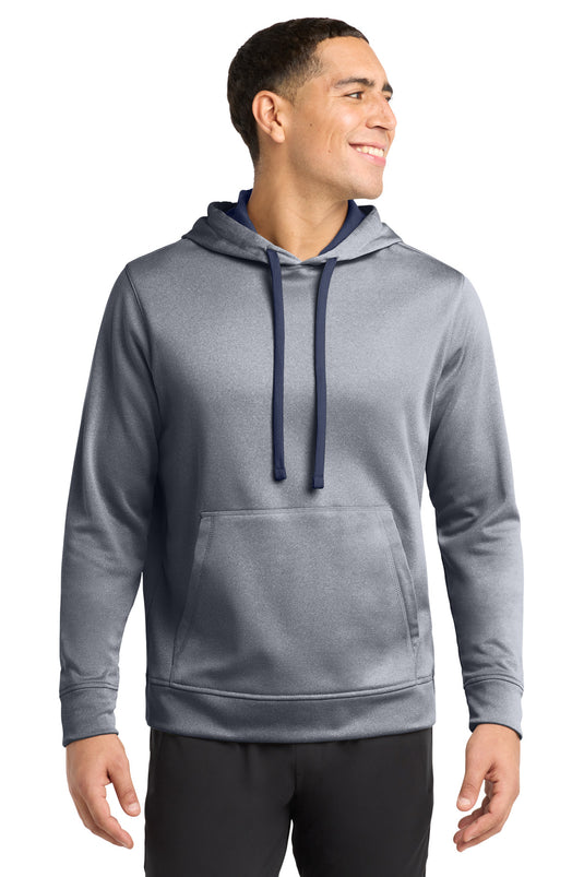 Sport-Tek  PosiCharge  Sport-Wick  Heather Fleece Hooded Pullover. ST264