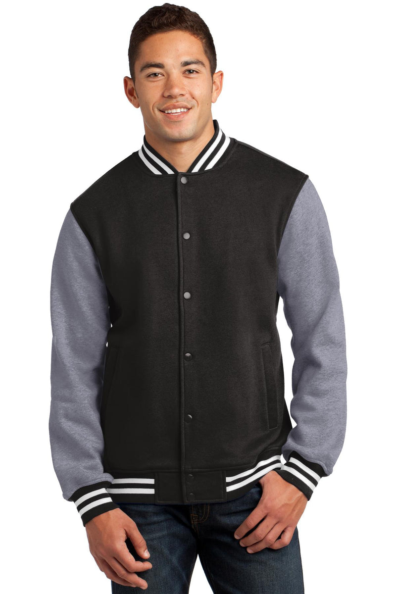 Load image into Gallery viewer, Sport-Tek Fleece Letterman Jacket. ST270
