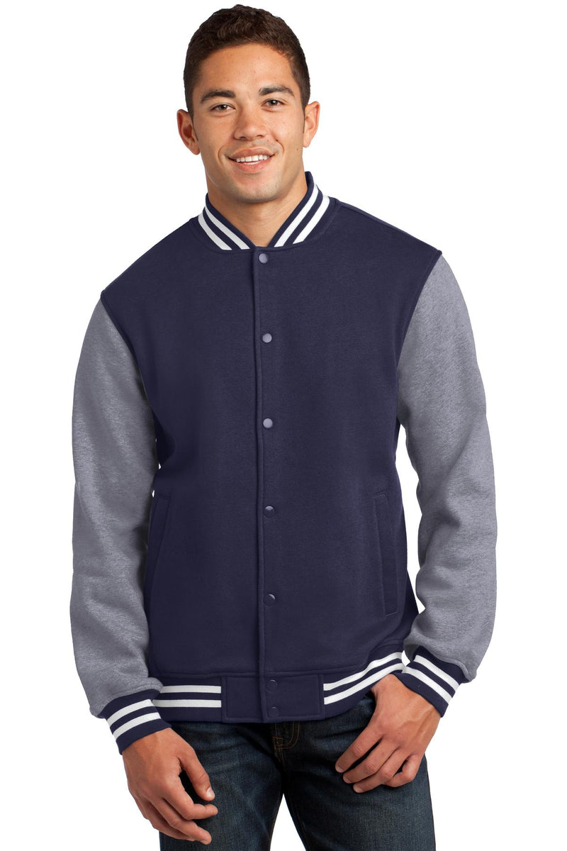 Load image into Gallery viewer, Sport-Tek Fleece Letterman Jacket. ST270
