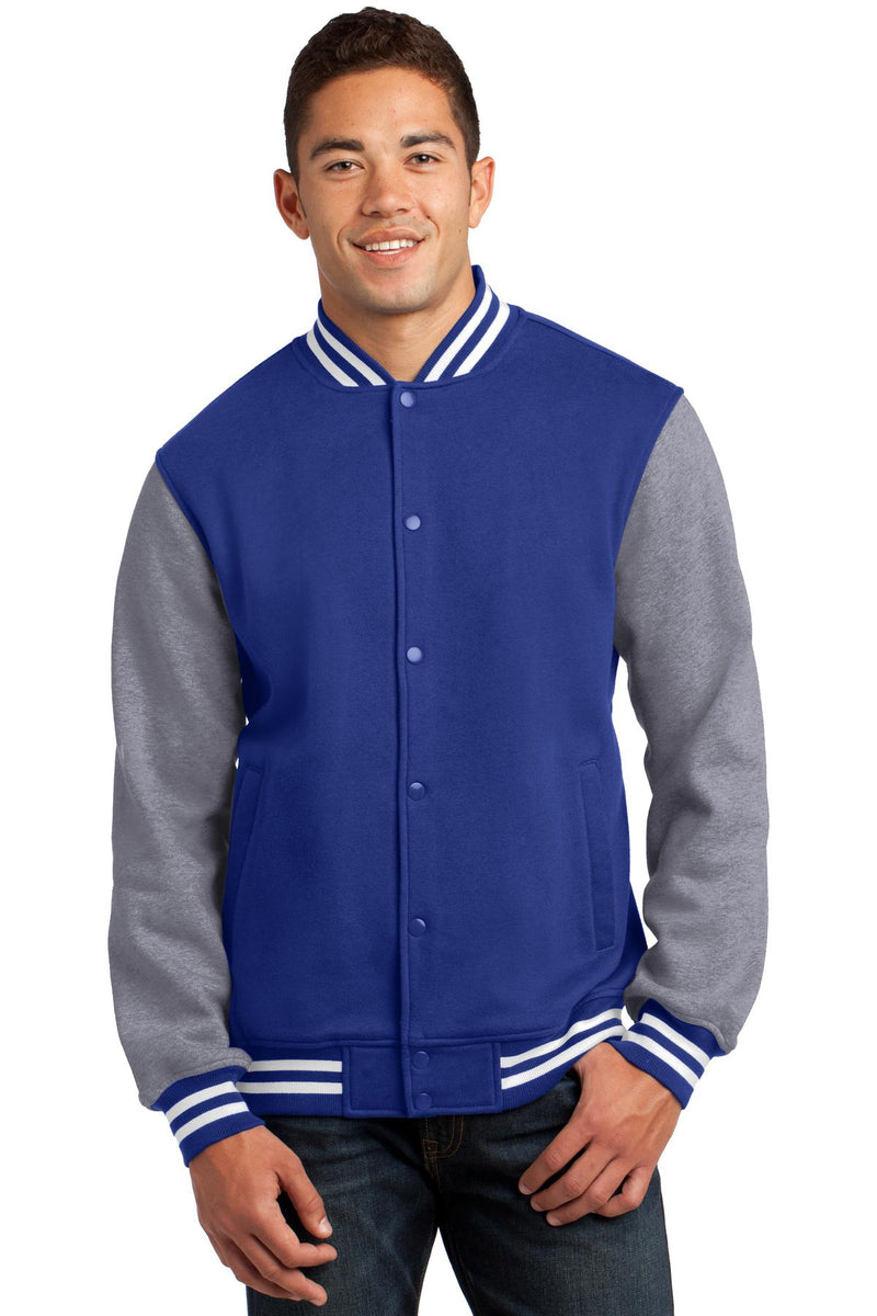 Load image into Gallery viewer, Sport-Tek Fleece Letterman Jacket. ST270
