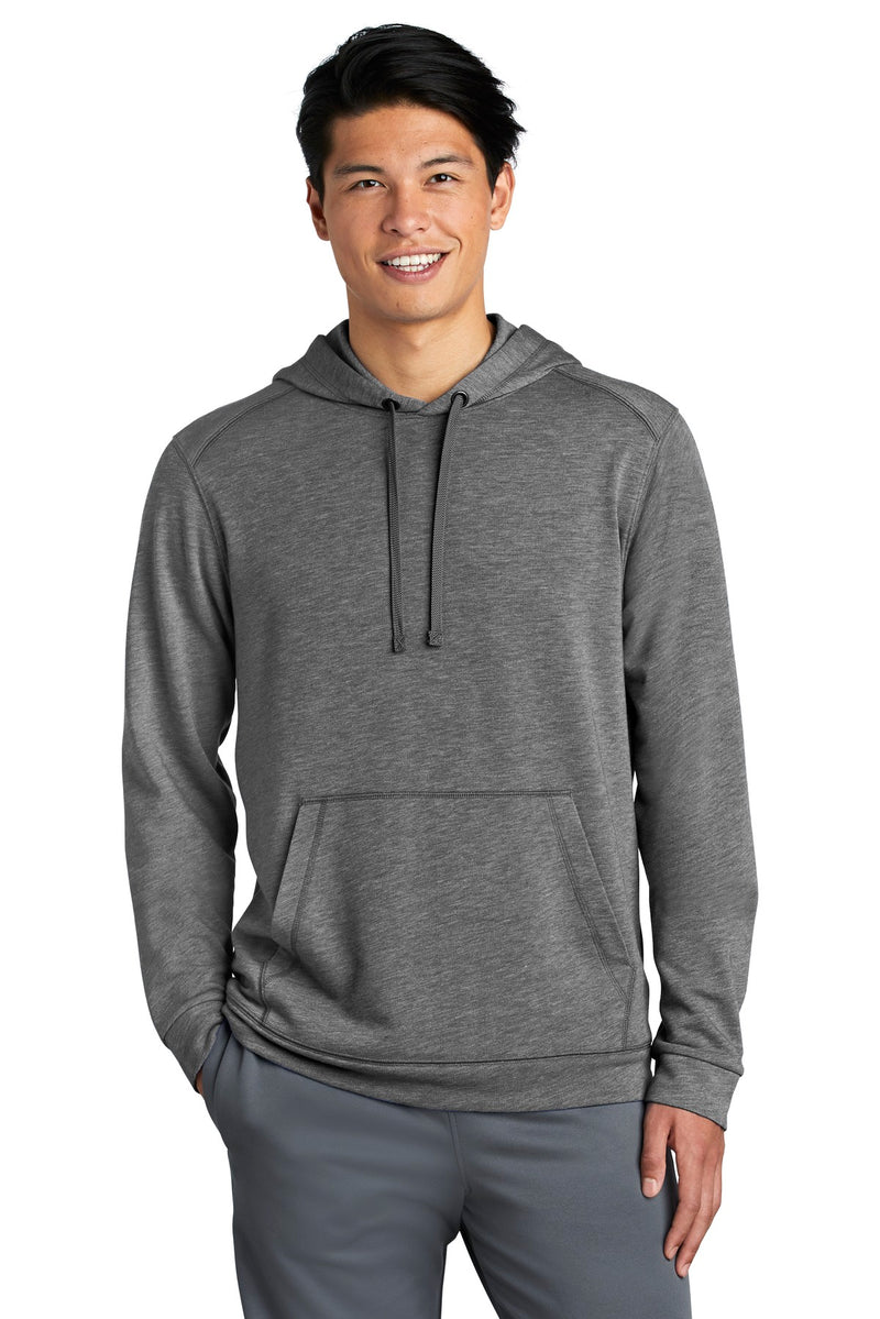 Load image into Gallery viewer, Sport-Tek  PosiCharge  Tri-Blend Wicking Fleece Hooded Pullover. ST296
