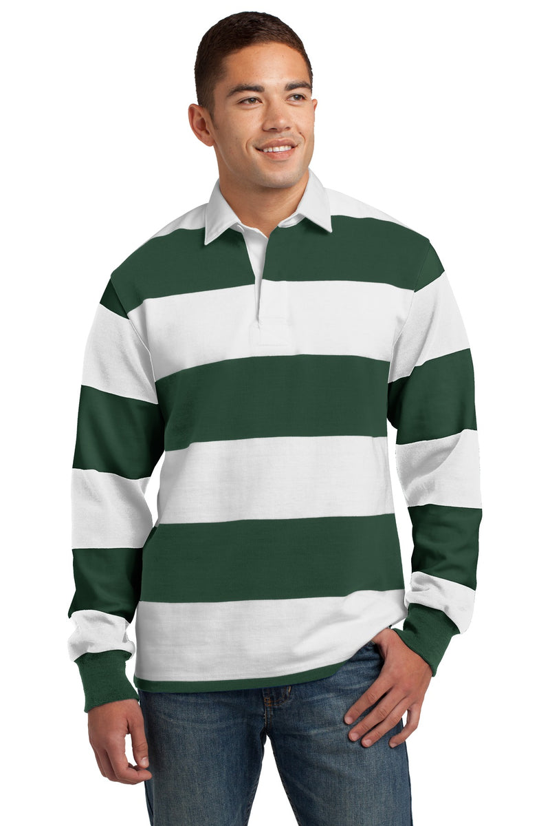 Load image into Gallery viewer, Sport-Tek Classic Long Sleeve Rugby Polo. ST301
