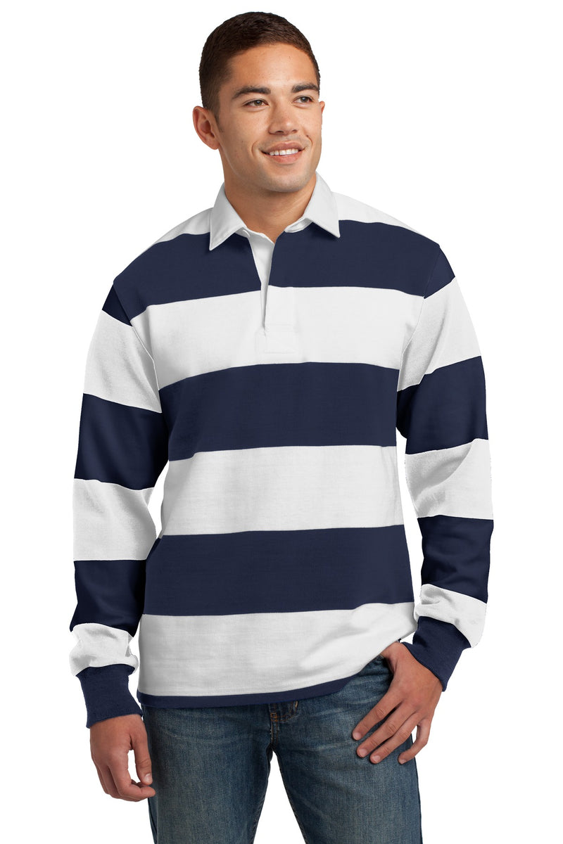Load image into Gallery viewer, Sport-Tek Classic Long Sleeve Rugby Polo. ST301
