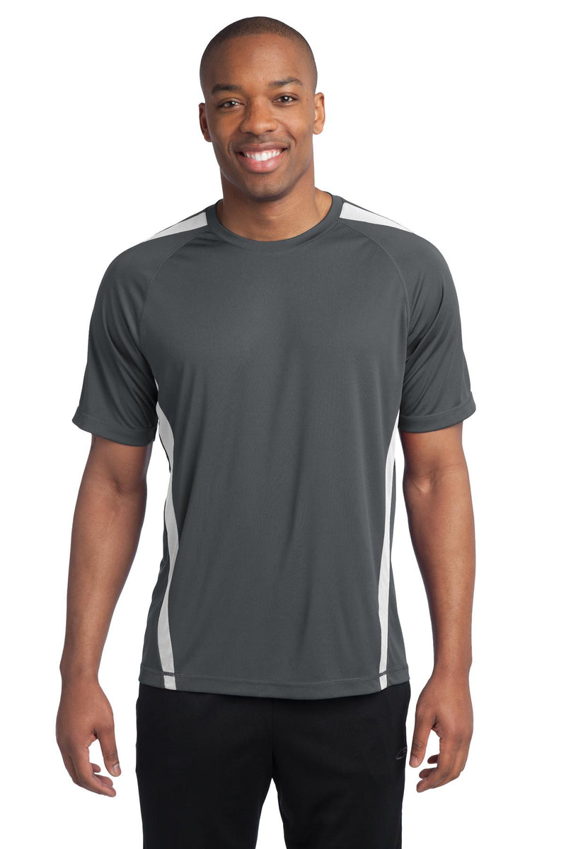 Load image into Gallery viewer, Sport-Tek Colorblock PosiCharge Competitor Tee. ST351
