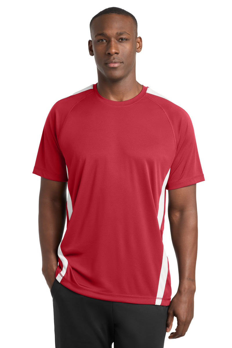 Load image into Gallery viewer, Sport-Tek Colorblock PosiCharge Competitor Tee. ST351
