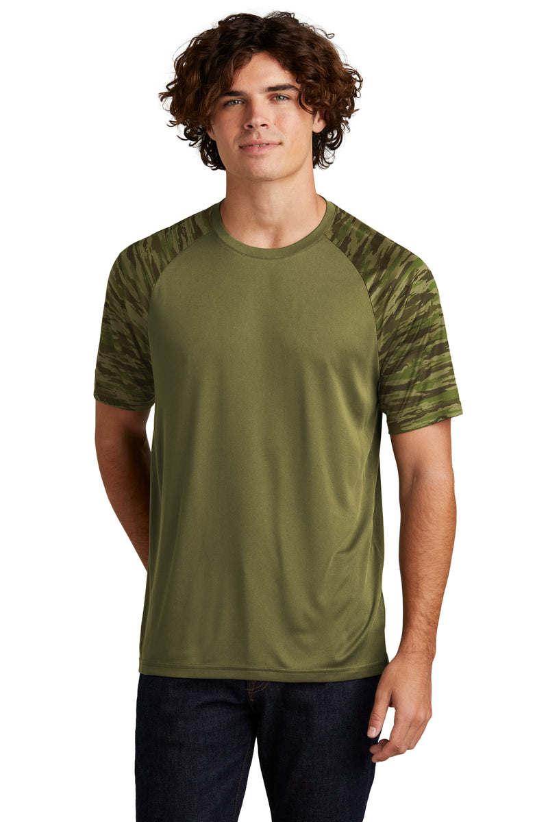 Load image into Gallery viewer, Sport-Tek Drift Camo Colorblock Tee ST376
